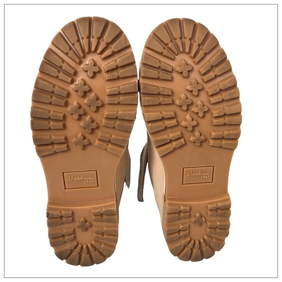 New La Montelliana Nude Italian Leather Marlena Hiker Boot Size 39 - Picture 7 of 10